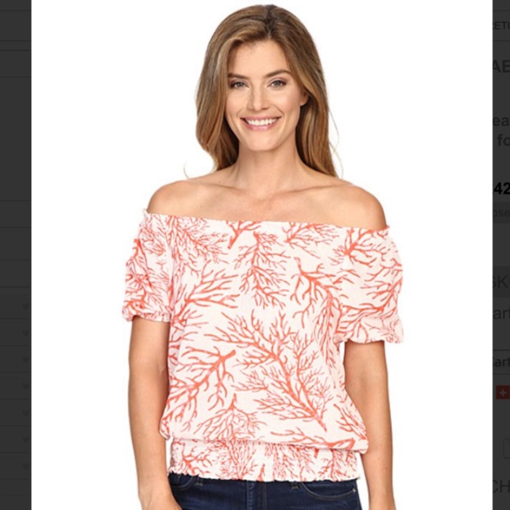 NWT Michael Kors Off the shoulder top. Size M